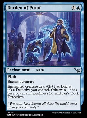 牌客窝 万智牌 证据拖累 Burden of Proof 银 蓝