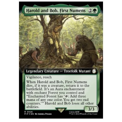 万智牌 最初树人哈罗德与鲍勃 Harold and Bob,First Numens 金绿