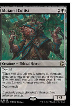 牌客窝 万智牌  异变教众 Mutated Cultist  金  黑