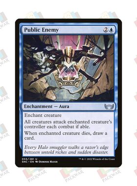 牌客窝 万智牌 全民公敌 Public Enemy 银 蓝 闪