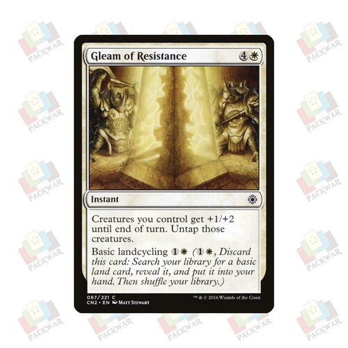 牌客窝 万智牌 反抗突现 Gleam of Resistance 铁 白