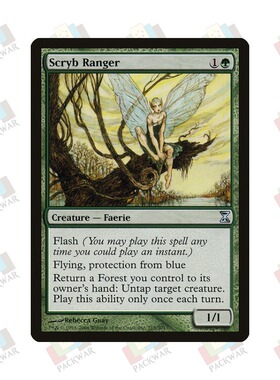 牌客窝 万智牌 斯特巡林者 Scryb Ranger 银 绿 闪