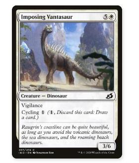 牌客窝 万智牌 庄严高颈龙 Imposing Vantasaur 铁 白