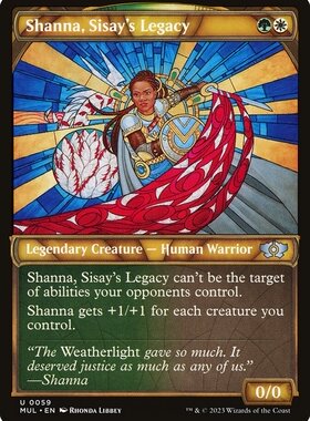 牌客窝 万智牌 西赛后人莎娜  Shanna, Sisay's Legacy 银 多色