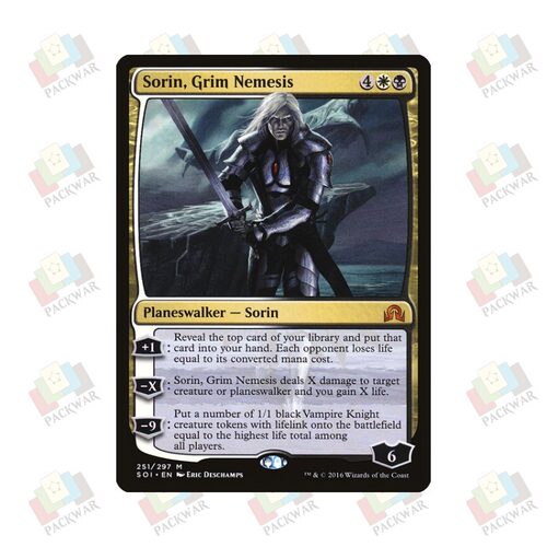 牌客窝 万智牌 凛仇索霖 Sorin, Grim Nemesis 秘稀 多色 闪