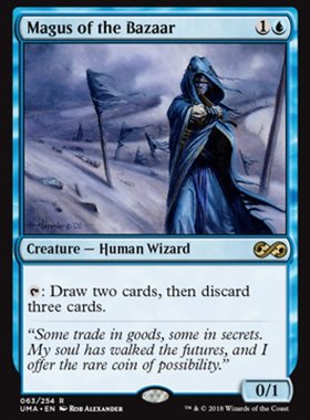万智牌  市集贤者 Magus of the Bazaar 金 蓝色 UMA 英文平 63