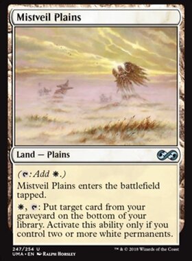 牌客窝 万智牌 雾幔平原 Mistveil Plains 银 地 闪