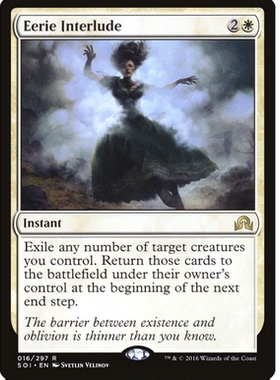 牌客窝 万智牌 神秘插曲 Eerie Interlude 金 白色