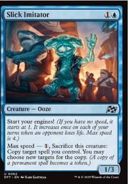 牌客窝 万智牌  滑溜拟物浆  Slick Imitator 银 蓝色