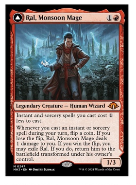 牌客窝 万智牌 风雨法师拉尔 Ral, Monsoon Mage 秘稀 红色