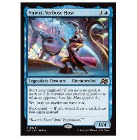 牌客窝 万智牌  絮叨主持维夕特 Vnwxt, Verbose Host 金 蓝