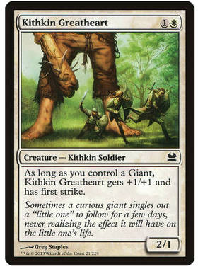 牌客窝 万智牌 壮志洁英 Kithkin Greatheart 铁 白
