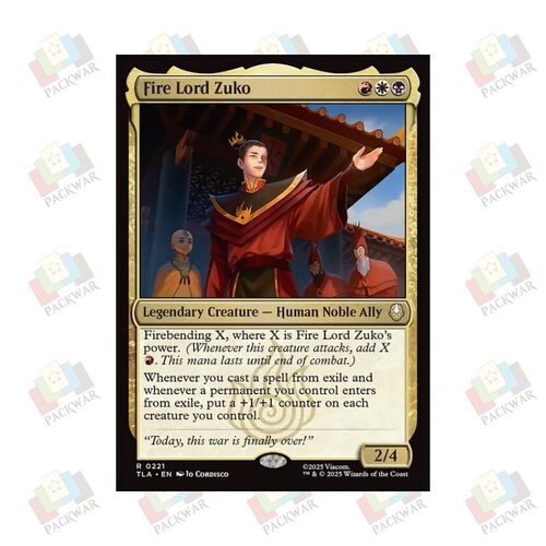 牌客窝 万智牌 烈火君苏科 Fire Lord Zuko 金 多色 闪