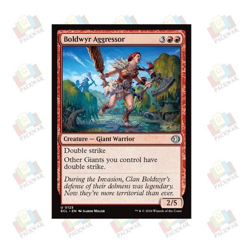 牌客窝 万智牌  波维尔侵攻者 Boldwyr Aggressor 银 红色