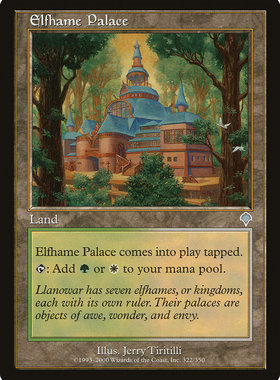 牌客窝 万智牌 妖精乡宫殿 Elfhame Palace 铁 地