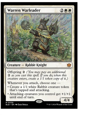 牌客窝 万智牌  繁殖地战领  Warren Warleader 秘稀 白色