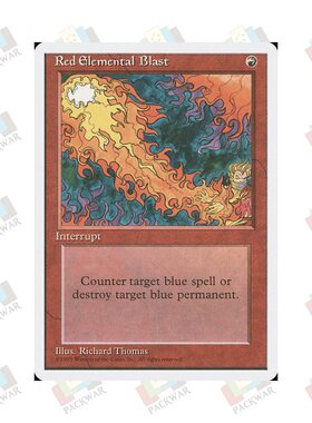 牌客窝 万智牌 红元素冲击波 Red Elemental Blast 铁 红 闪