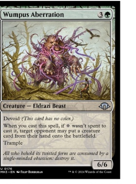 牌客窝 万智牌 畸变狮头象 Wumpus Aberration 银 绿色