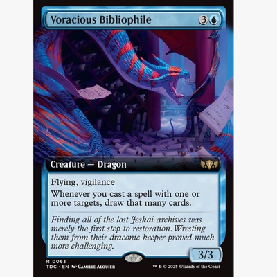 牌客窝 万智牌 渴识藏书龙 Voracious Bibliophile 金 蓝色