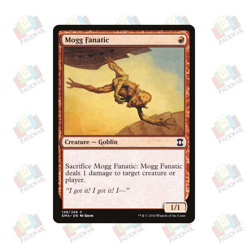 牌客窝 万智牌  迷乱莫葛  Mogg Fanatic  铁 红色