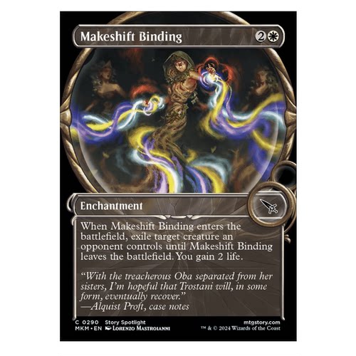 牌客窝 万智牌 临时束缚 Makeshift Binding 银 白