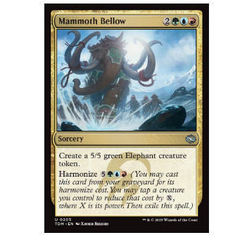 牌客窝 万智牌 长毛象嚎吼 Mammoth Bellow 银 多色