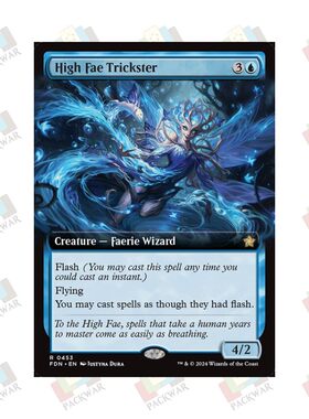 牌客窝 万智牌 至高仙诈术师 High Fae Trickster 金 蓝 闪