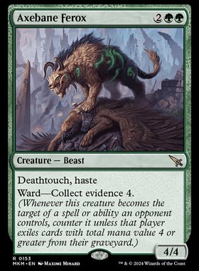 万智牌 禁伐林龇牙兽  Ferox aus dem Beilbrecherwald  金 绿色