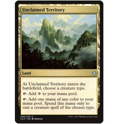 牌客窝 万智牌 无主领地 Unclaimed Territory 银 地