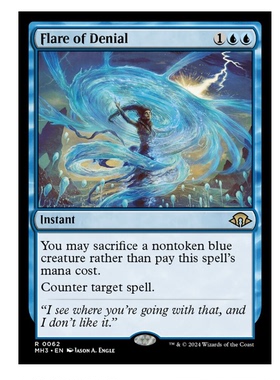 牌客窝 万智牌 拒斥眩闪 Flare of Denial  金 蓝