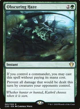 君君的牌客窝万智牌 指挥官2020 C20 遮蔽迷雾Obscuring Haze 英