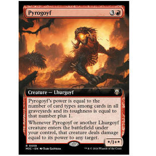 牌客窝 万智牌 烈焰耶夫 Pyrogoyf 金 红 涟漪闪