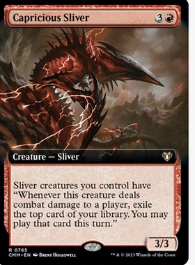 牌客窝 万智牌 任性裂片妖 Capricious Sliver 金 红色