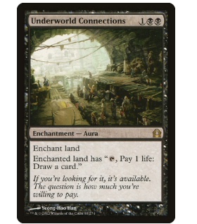 牌客窝 万智牌  地底城系绊 Underworld Connections 金 黑色