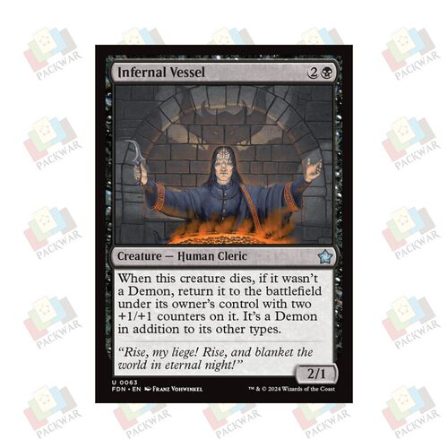 牌客窝 万智牌 炼狱纳躯 Infernal Vessel 银 黑 闪