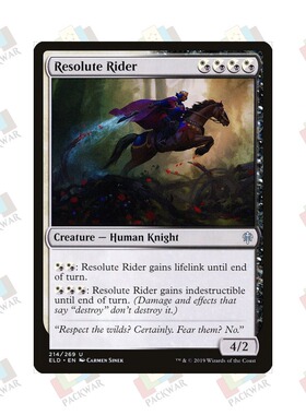 牌客窝 万智牌 坚毅骑兵 Resolute Rider 银 多色 闪