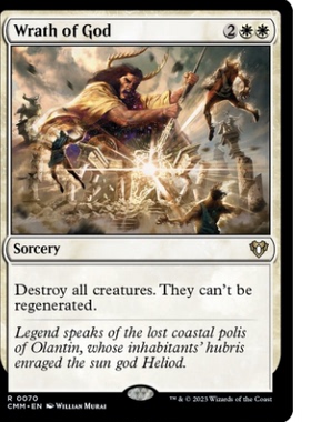 牌客窝 万智牌  神之愤怒  Wrath of God  金 白色