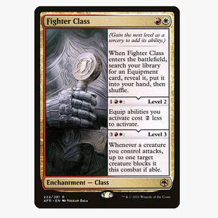 万智牌 金 职业：战士 Class 多色 Fighter 牌客窝