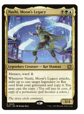 牌客窝 万智牌 月智传承哪失 Nashi, Moon's Legacy 金 多色 闪