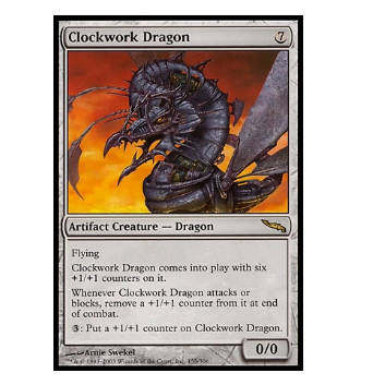 牌客窝 万智牌  发条巨龙 Clockwork Dragon 金 神器