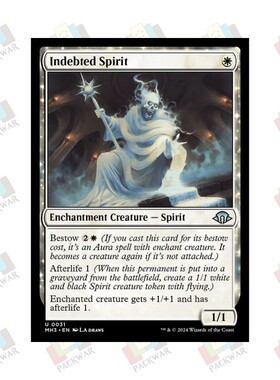 牌客窝 万智牌 蒙债精怪 Indebted Spirit 银 白 闪