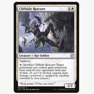 牌客窝 万智牌 峭壁救助员 Cliffside Rescuer 银 白