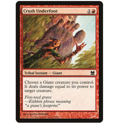 牌客窝 万智牌 一脚踩扁 Crush Underfoot 铁 红