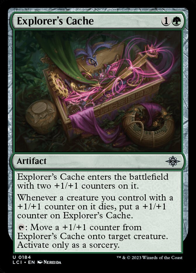 牌客窝 万智牌  探险家密储  Explorer's Cache 银 绿