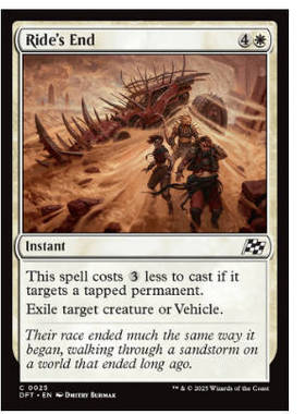 牌客窝 万智牌 征程终结 Ride's End 铁 白色