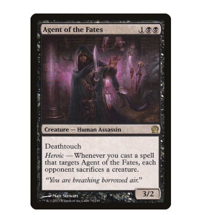 牌客窝 万智牌  命运密探  Agent of the Fates 金 黑