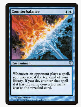 牌客窝 万智牌 抵销 Counterbalance 银 蓝