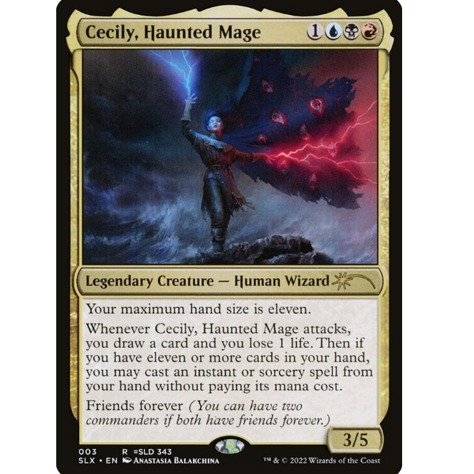 牌客窝 万智牌 遭祟法师塞西莉 Cecily, Haunted Mage 金 多