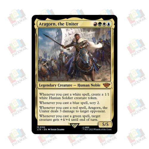 牌客窝 万智牌 重联君王阿拉贡 Aragorn, the Uniter 秘稀 多 闪