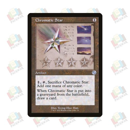 牌客窝 万智牌 五彩星 Chromatic Star 银 神器 闪
